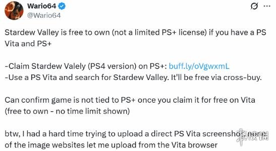 由于PS+漏洞导致被盗的《星露谷物语》已由索尼官方收回。