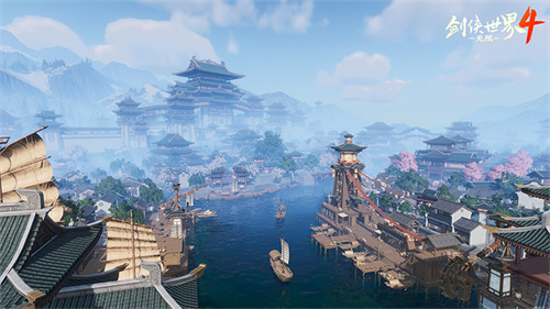 彰显东方古韵!《剑侠世界4:无限》精细呈现东方建筑之美 彰显东方古韵!《剑侠世界4:无限》精细呈现东方建筑之美