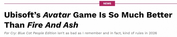 外媒批评《阿凡达3》电影：还不如育碧的一款游戏精彩！