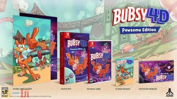 备受期待的3D动作平台游戏《Bubsy 4D》将于5月22日正式推出  
