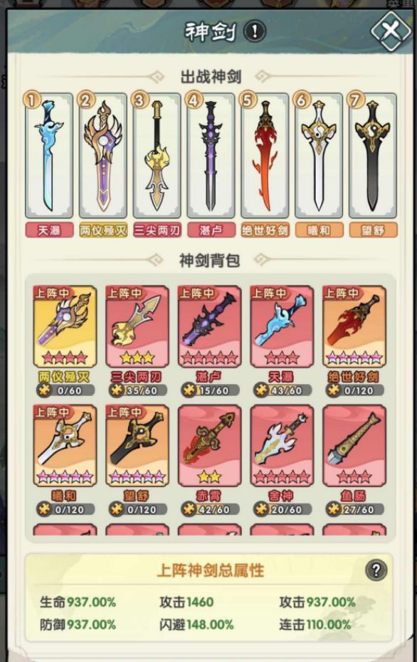 刀剑缭乱中神剑阵容搭配指南