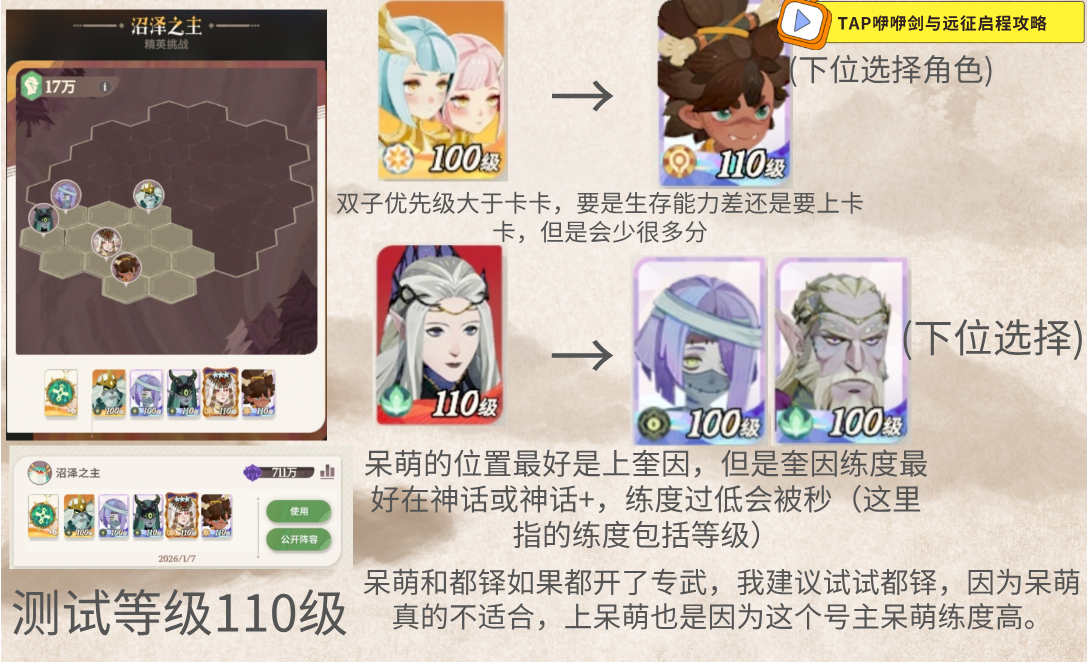 《剑与远征：启程》迷梦Boss的最佳阵容推荐