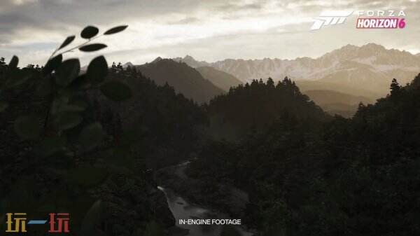 《极限竞速：地平线6》展示了令人惊叹的环境场景，特别是樱花道与山丘的美丽风光，让人流连忘返