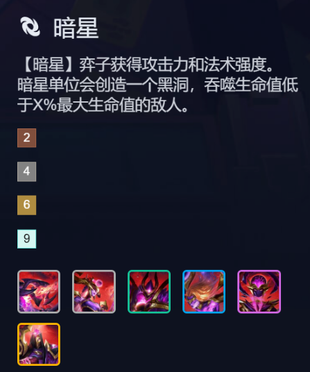 关于金铲铲之战第17赛季暗星羁绊的详细效果介绍