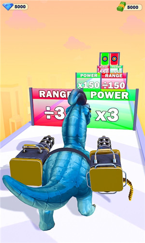 恐龙射手枪进化跑手游2024最新版