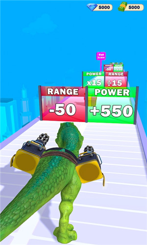 恐龙射手枪进化跑手游2024最新版