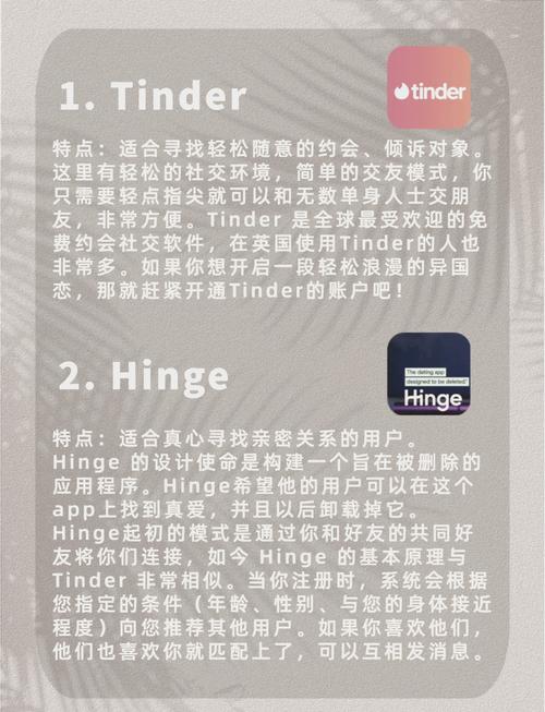 hinge交友